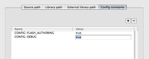 Adding the DEBUG Constant