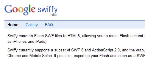 google web designer convert swf to html5